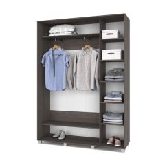 РОЛАНД Шкаф-купе Анкор темный (450*1600) Р461 в Нефтекамске - neftekamsk.mebel24.online | фото 3