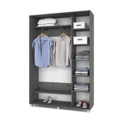 РОЛАНД Шкаф-купе Камень темный (450*1500) Р451 в Нефтекамске - neftekamsk.mebel24.online | фото 3
