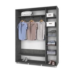 РОЛАНД Шкаф-купе Камень темный (450*1700) Р471 в Нефтекамске - neftekamsk.mebel24.online | фото 3