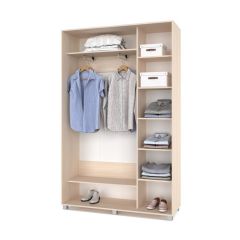 РОЛАНД Шкаф-купе Млечный дуб (450*1400) Р441 в Нефтекамске - neftekamsk.mebel24.online | фото 3