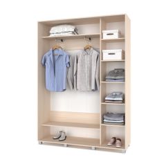 РОЛАНД Шкаф-купе Млечный дуб (450*1600) Р461 в Нефтекамске - neftekamsk.mebel24.online | фото 5