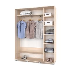РОЛАНД Шкаф-купе Млечный дуб (450*1700) Р471 в Нефтекамске - neftekamsk.mebel24.online | фото 3