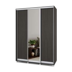 РОЛАНД Шкаф-купе с зеркалом Венге (450*1600) Р462 в Нефтекамске - neftekamsk.mebel24.online | фото 2