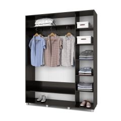 РОЛАНД Шкаф-купе с зеркалом Венге (450*1700) Р472 в Нефтекамске - neftekamsk.mebel24.online | фото 3
