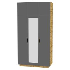 Шкаф с зеркалом "Аврора (H23_M)" в Нефтекамске - neftekamsk.mebel24.online | фото 19