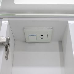 Шкаф-зеркало Аврора 60 с подсветкой LED Домино (DV8005HZ) в Нефтекамске - neftekamsk.mebel24.online | фото 10
