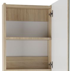 Шкаф-зеркало Мечта 40 Дуб сонома АЙСБЕРГ (DM2317HZ) в Нефтекамске - neftekamsk.mebel24.online | фото 2
