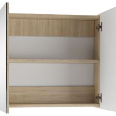 Шкаф-зеркало Мечта 60 Дуб сонома АЙСБЕРГ (DM2319HZ) в Нефтекамске - neftekamsk.mebel24.online | фото 2