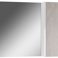 Шкаф-зеркало Uno 80 Дуб серый левый/правый Домино (DU1504HZ) в Нефтекамске - neftekamsk.mebel24.online | фото