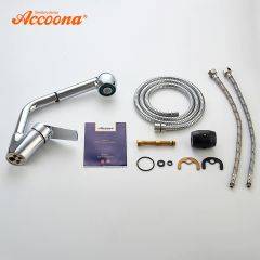 Смеситель для кухни Accoona A5410 с вытягивающейся лейкой в Нефтекамске - neftekamsk.mebel24.online | фото 4