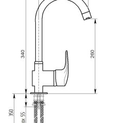 Смеситель MS-006 в Нефтекамске - neftekamsk.mebel24.online | фото 2