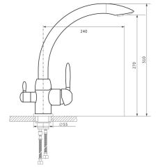 Смеситель MS-013 в Нефтекамске - neftekamsk.mebel24.online | фото 2