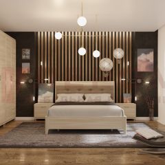 Спальня Мелисса композиция 2 (Ясень Асахи) в Нефтекамске - neftekamsk.mebel24.online | фото