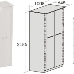 Спальный гарнитур Элана (модульная) Бодега белая в Нефтекамске - neftekamsk.mebel24.online | фото 10