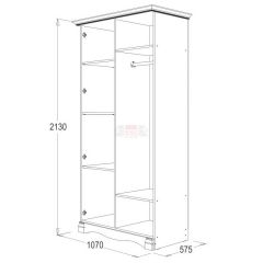 Спальный гарнитур Ольга-1Н (модульная) в Нефтекамске - neftekamsk.mebel24.online | фото 3