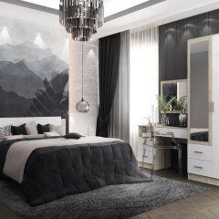 СОФИ Спальный гарнитур (модульный) в Нефтекамске - neftekamsk.mebel24.online | фото