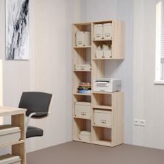 Стеллаж Элемент-2 (дуб сонома) в Нефтекамске - neftekamsk.mebel24.online | фото 3