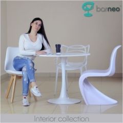 Стол Barneo T-3 Tulip style (RAL9003 белый, D80) в Нефтекамске - neftekamsk.mebel24.online | фото 5