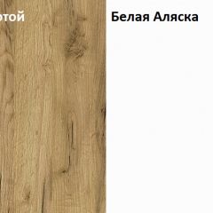Стол компьютерный 12.74 Комфорт (Дуб Золотой CRAFT, Белая Аляска) в Нефтекамске - neftekamsk.mebel24.online | фото 4