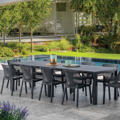 Стол раскладной Джули (Julie Double table 2 configurations) Графит в Нефтекамске - neftekamsk.mebel24.online | фото 5