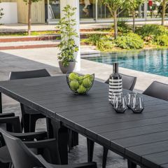 Стол раскладной Джули (Julie Double table 2 configurations) Графит в Нефтекамске - neftekamsk.mebel24.online | фото 8