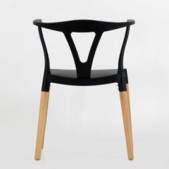 Стул Barneo N-218 Wishbone интерьерный кухонный черный в Нефтекамске - neftekamsk.mebel24.online | фото 2