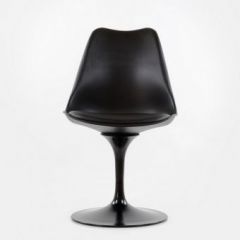 Стул Barneo N-8 Tulip style черный с черной подушкой в Нефтекамске - neftekamsk.mebel24.online | фото 2