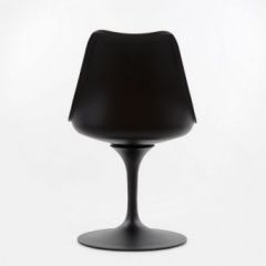 Стул Barneo N-8 Tulip style черный с красной подушкой в Нефтекамске - neftekamsk.mebel24.online | фото 3