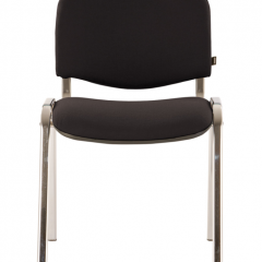 Стул BRABIX "Iso CF-001" (хром каркас, ткань черная) 531419 в Нефтекамске - neftekamsk.mebel24.online | фото 2