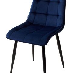 Стул CHIC BLUVEL-86 NAVY BLUE / черный каркас М-City в Нефтекамске - neftekamsk.mebel24.online | фото