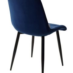 Стул CHIC BLUVEL-86 NAVY BLUE / черный каркас М-City в Нефтекамске - neftekamsk.mebel24.online | фото 3