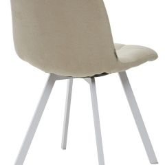 Стул CHILLI SQUARE UF860-01B бежевый, ткань/ белый каркас М-City в Нефтекамске - neftekamsk.mebel24.online | фото 2