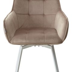 Стул MAVERICK 360 град. поворот. BLUVEL-40 BEIGE/ белый каркас, М-City в Нефтекамске - neftekamsk.mebel24.online | фото 7