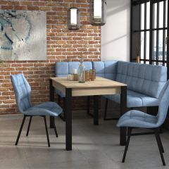 РЕАЛ Уголок кухонный (Велюр Лагуна) в Нефтекамске - neftekamsk.mebel24.online | фото 2