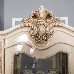 Витрина одностворчатая Джоконда (крем глянец) в Нефтекамске - neftekamsk.mebel24.online | фото 2