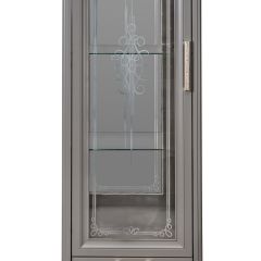 Витрина одностворчатая Мокко (серый камень) в Нефтекамске - neftekamsk.mebel24.online | фото 2