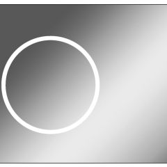 Зеркало Eclipse 90 black с подсветкой Sansa (SE1031Z) в Нефтекамске - neftekamsk.mebel24.online | фото