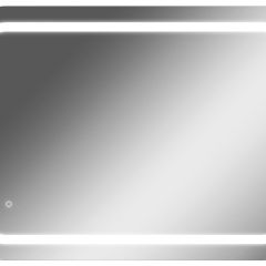 Зеркало Elis 100 white с подсветкой Sansa (SEe1045Z) в Нефтекамске - neftekamsk.mebel24.online | фото