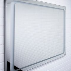 Зеркало Galaxy 120 alum с подсветкой Sansa (SG1010Z) в Нефтекамске - neftekamsk.mebel24.online | фото 2