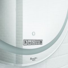 Зеркало Gia 75 white с подсветкой Sansa (SGa1044Z) в Нефтекамске - neftekamsk.mebel24.online | фото 4