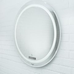 Зеркало Gia 75 white с подсветкой Sansa (SGa1044Z) в Нефтекамске - neftekamsk.mebel24.online | фото 2