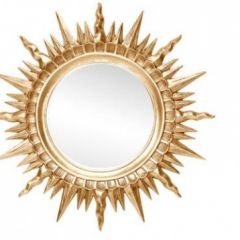 Зеркало круглое золото (1810(1) в Нефтекамске - neftekamsk.mebel24.online | фото 1