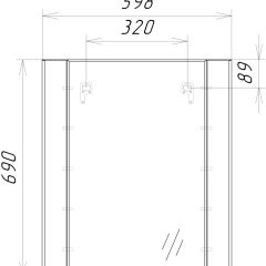 Зеркало Optima 60 Домино (DO1902Z) в Нефтекамске - neftekamsk.mebel24.online | фото 8