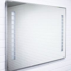 Зеркало Quadro 100 alum с подсветкой Sansa (SQ1019Z) в Нефтекамске - neftekamsk.mebel24.online | фото 2
