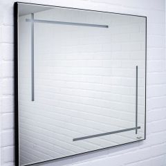 Зеркало Ray 80 black с подсветкой Sansa (SR1037Z) в Нефтекамске - neftekamsk.mebel24.online | фото 2