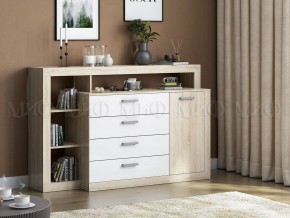 Ангара Комод (Белый глянец/Сонома) в Нефтекамске - neftekamsk.mebel24.online | фото 2