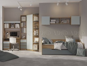 ЧЕЛСИ Color Антресоль (Мята/Дуб крафт) в Нефтекамске - neftekamsk.mebel24.online | фото 2