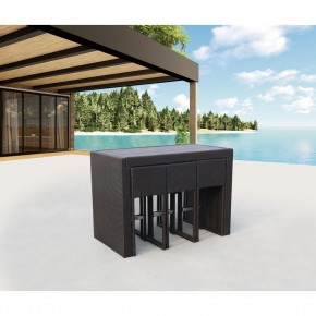 Барный комплект плетеной мебели T390AD/Y390A-W63_6Pcs Brown в Нефтекамске - neftekamsk.mebel24.online | фото 2