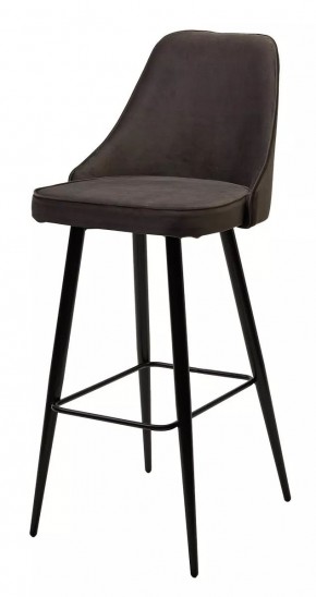 Барный стул NEPAL-BAR ГРАФИТ #14, велюр/ черный каркас (H=78cm) М-City в Нефтекамске - neftekamsk.mebel24.online | фото 1