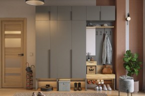 БАСКО Прихожая К10 (графит) в Нефтекамске - neftekamsk.mebel24.online | фото